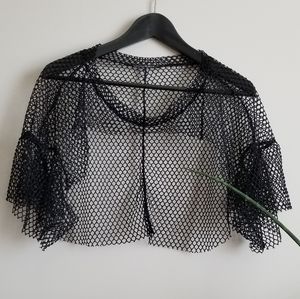 Fishnet / Mesh Super Cropped Top